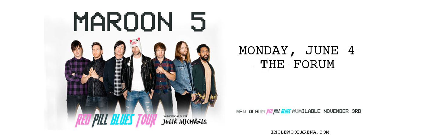 Maroon 5 & Julia Michaels at The Forum tickets Maroon 5 & Julia Michaels at The Forum