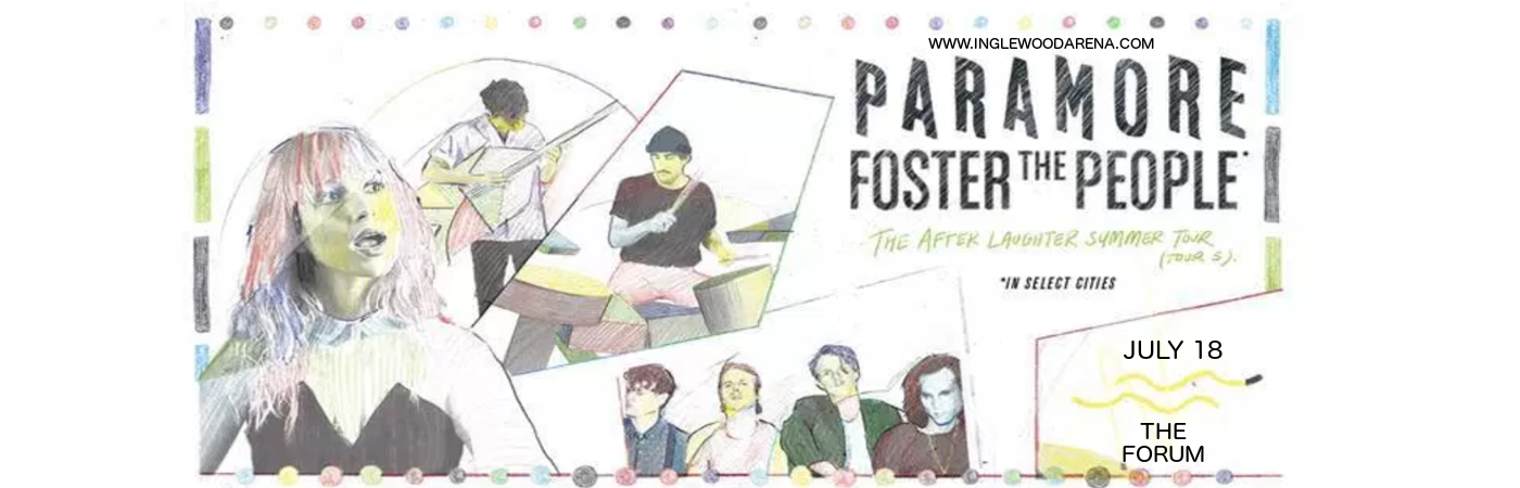 Paramore & Foster The People at The Forum tickets Paramore & Foster The People at The Forum
