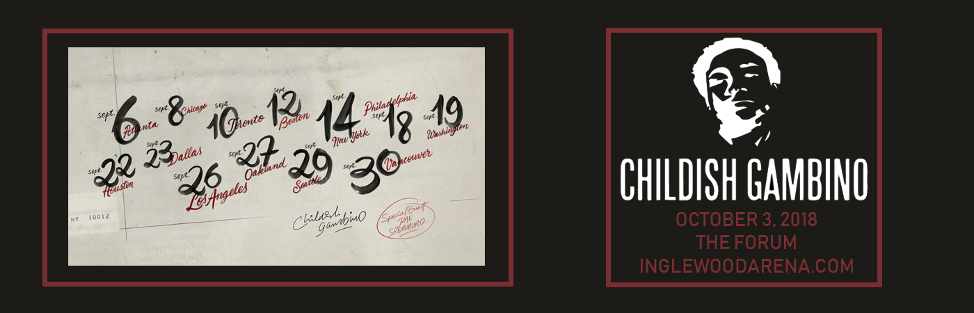 Childish Gambino & Vince Staples at The Forum tickets Childish Gambino & Vince Staples at The Forum