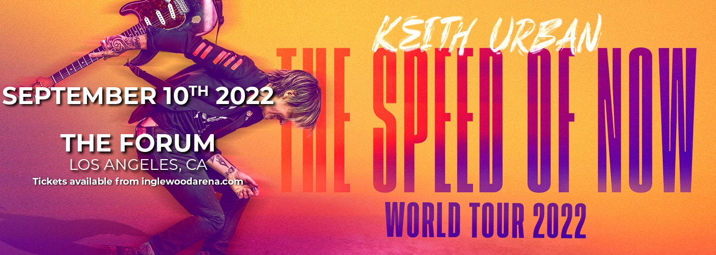 Keith Urban: The Speed Of Now Tour 2022 at The Forum tickets Keith Urban: The Speed Of Now Tour 2022 at The Forum