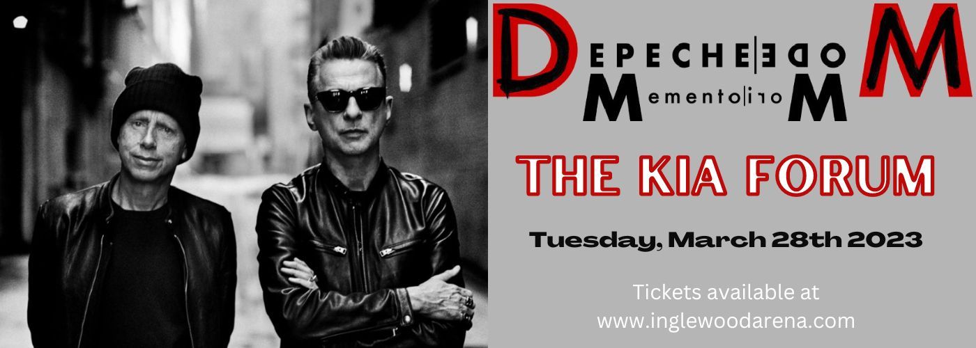 Depeche Mode Memento Mori Tour Tickets 28th March The Kia Forum