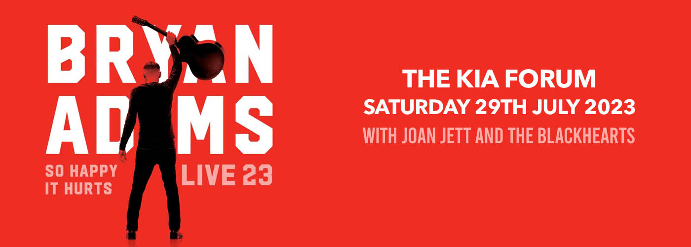 Bryan Adams & Joan Jett and The Blackhearts at The Kia Forum