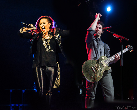 Demi Lovato & Nick Jonas at The Forum