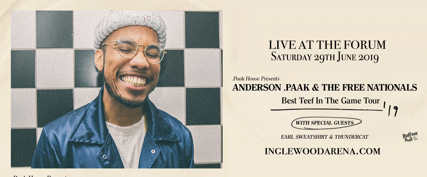 Anderson .Paak at The Forum tickets Anderson .Paak at The Forum